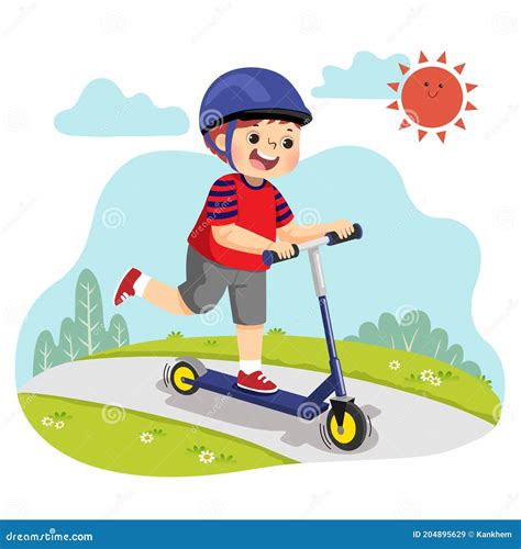 scooter cartoon images|cartoon picture boy.